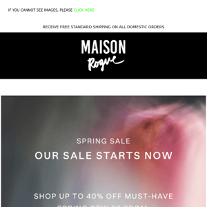 our SPRING SALE starts NOW! 🌸