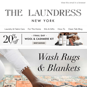 The Laundress New York Final Day for 20% Off! 🧥