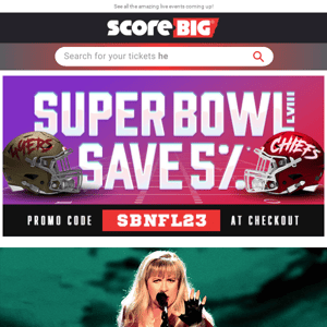 49ers vs Chiefs, Last Chance Savings! / Stevie Nicks / Dead & Company / Incubus / Usher / And More!