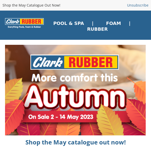 More Comfort this Autumn with Clark Rubber! 🍂