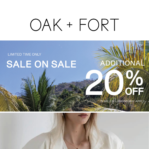 ADDITIONAL 20% OFF SALE​