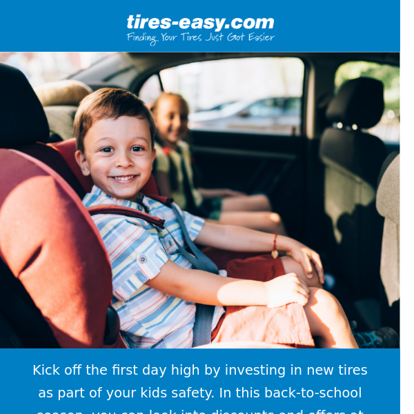 Back-to-School SAVINGS: Up to 40% OFF on Select Tires!