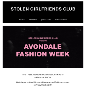 Avondale Fashion Week: Tickets On Sale Now