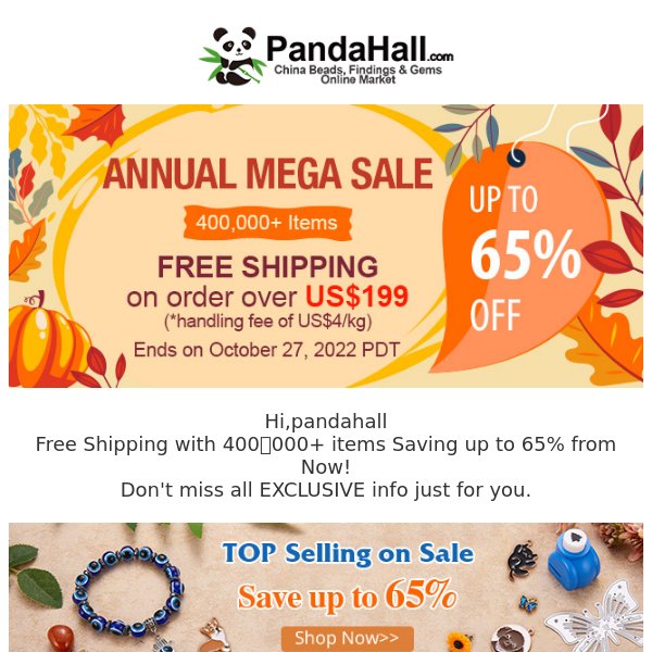 FREE Shipping | Annual Mega Sale Up to 65% Off is Going