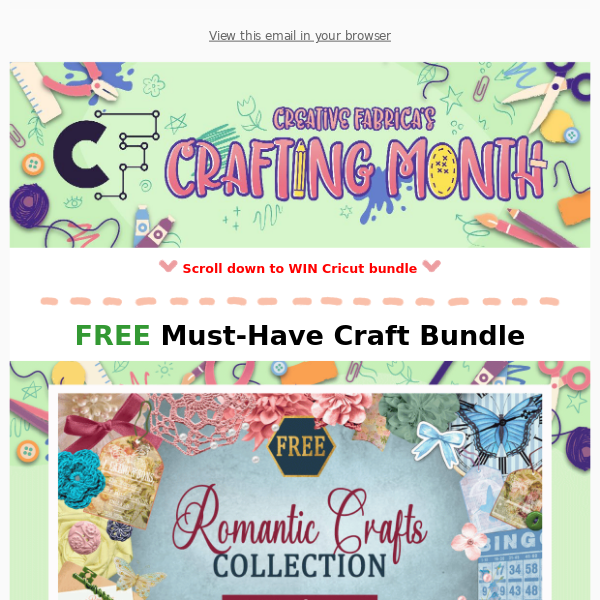 🎁 FREE: BIG Romantic Crafts Collection 💝