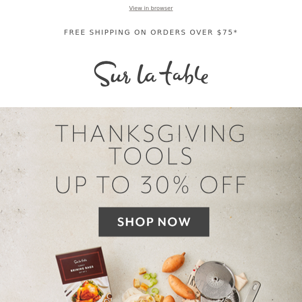 Tackle Thanksgiving with tools for every task.