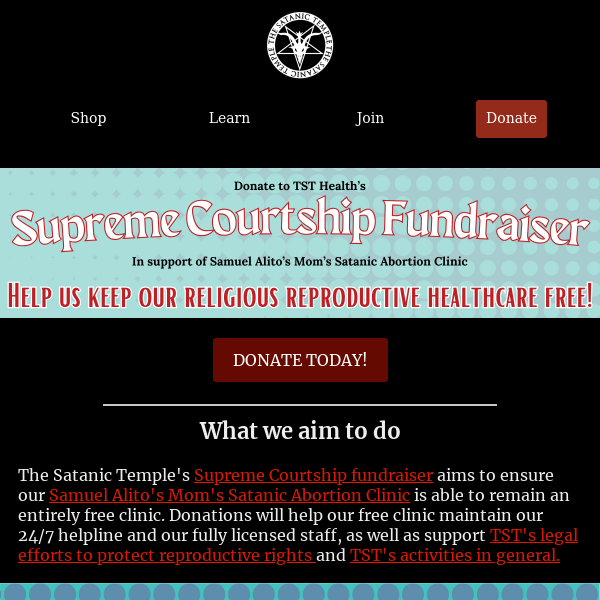 Help TST Health Keep Religious Reproductive Healthcare Free!