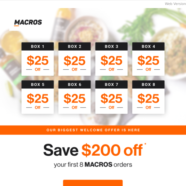 You’re eligible for $200 off MACROS