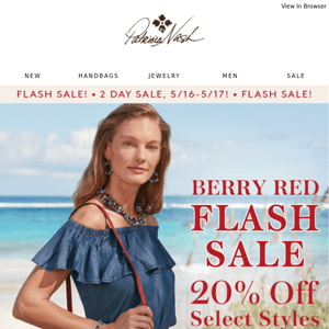 🔥 Red Hot Flash Sale | 20% Off Berry Red Leather Styles