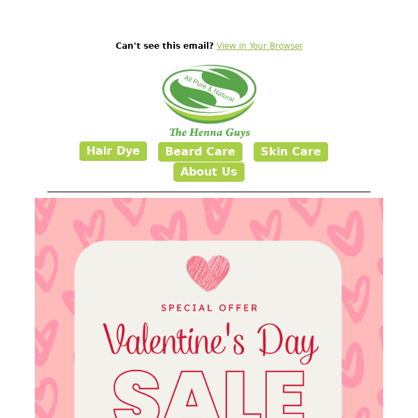 ❤ 'Get a Sweetheart Deal: 20% off Valentine's Day! ❤ - The Henna Guys