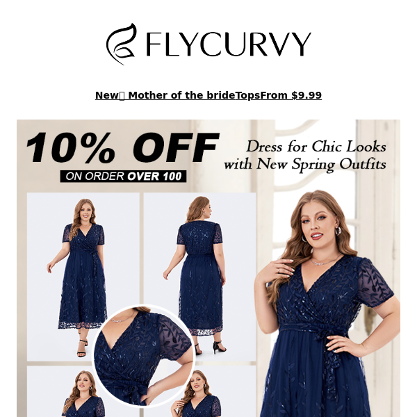 FlyCurvy, JUST IN: 10% off for spring dresses!  ❤️