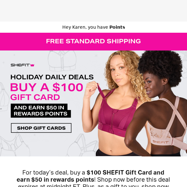Today's Deal: Earn More Points + Free Shipping!