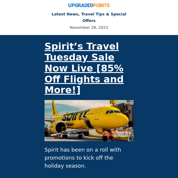 Travel Tuesday Deals: 85% off flights, Delta One to Asia, business class to Europe, and more...