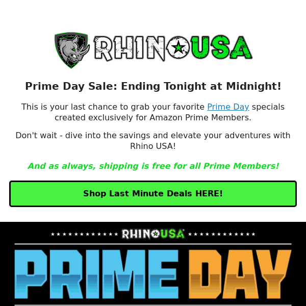 ⏰ Last Chance for Prime Day Deals!