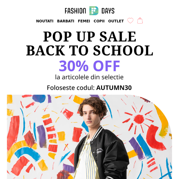POP UP SALE | BACK TO SCHOOL - Fashion Days