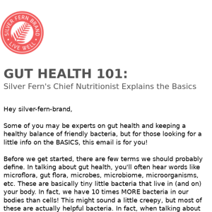 Gut Health 101: Silver Fern's Chief Nutritionist Explains the Basics