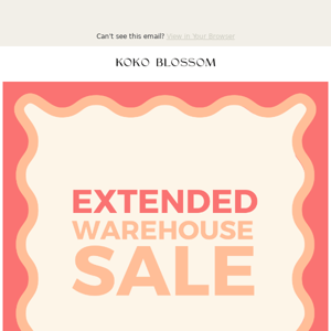 Sale extended until 9am ✨