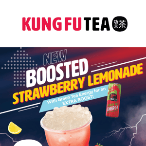 Get A Boost With Our NEW BOOSTED Strawberry Lemonade + DOUBLE APP BUBBLES 🍓⚡