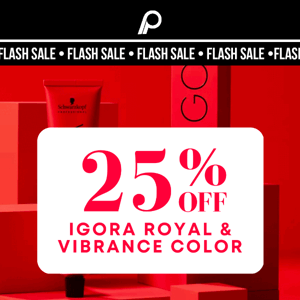 Save 25% off IGORA Royal & Vibrance color ❤