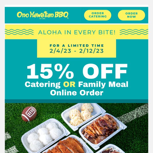 An Aloha Feast for the Big Game Day 🏈