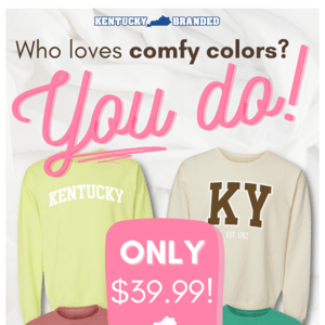 NEW Comfort Color Sweatshirts!