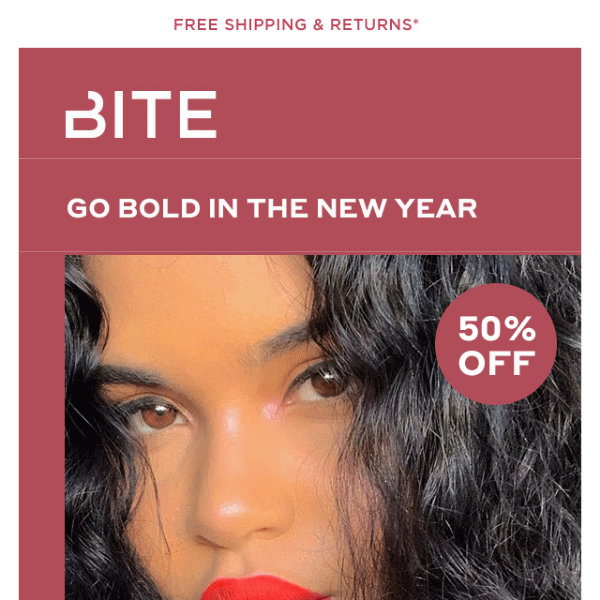 50% OFF lip color for the new year! 🎉