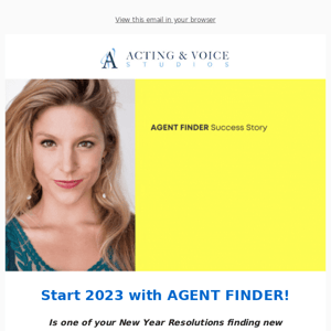 Start 2023 with AGENT FINDER!