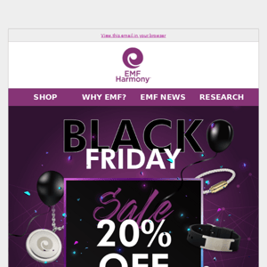 20% OFF: Black Friday Sale