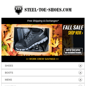 Sitewide FALL SAVINGS!