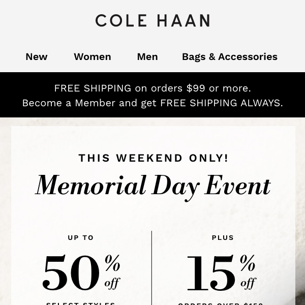 Click for even BIGGER savings | Memorial Weekend