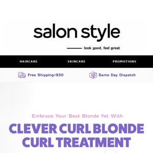 🌟 Say Goodbye to Brass! Introducing Clever Curl Blonde Treatment 🌟