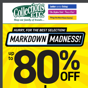 Markdown Madness: Get Up to 70% Off and Free Ship on Everything!