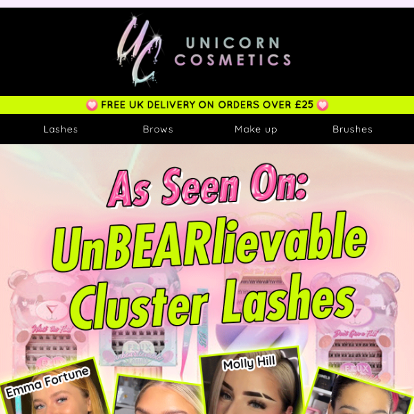 As Seen On: UnBEARlievable Cluster Lashes 💋