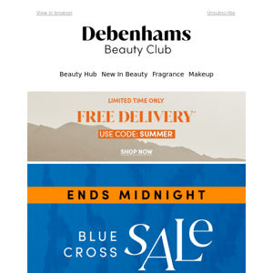 Blue Cross Beauty top savings + FREE delivery