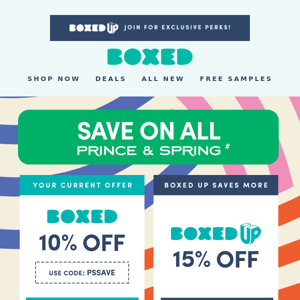 Spill the beans: save on Coffee ️+ ALL Prince & Spring!