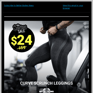 SPRING SALE - NEW DEALS - $24 CURVE SCRUNCH LEGGINGS