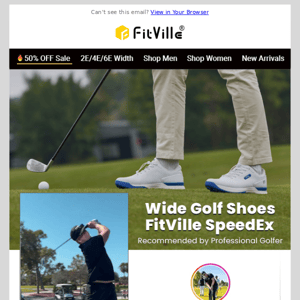 Upgrade your golfing experience with FitVille SpeedEx Golf Shoes!