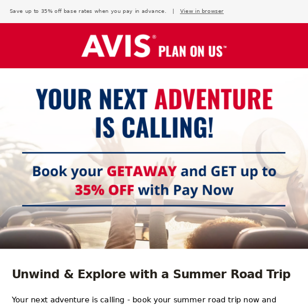Your next adventure is calling… - Avis