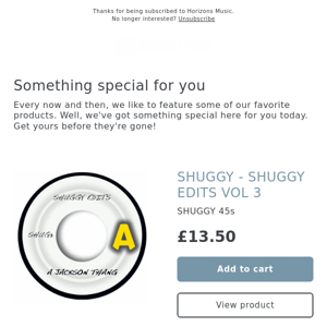 NEW! SHUGGY - SHUGGY EDITS VOL 3