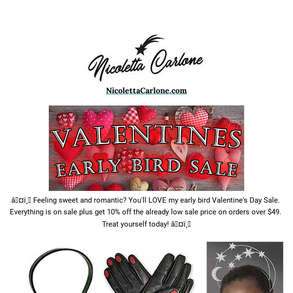 ❤️ EARLY BIRD VALENTINES SALE ENDS FRIDAY!
