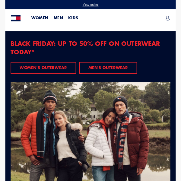 Today: Up to 50% off on outerwear