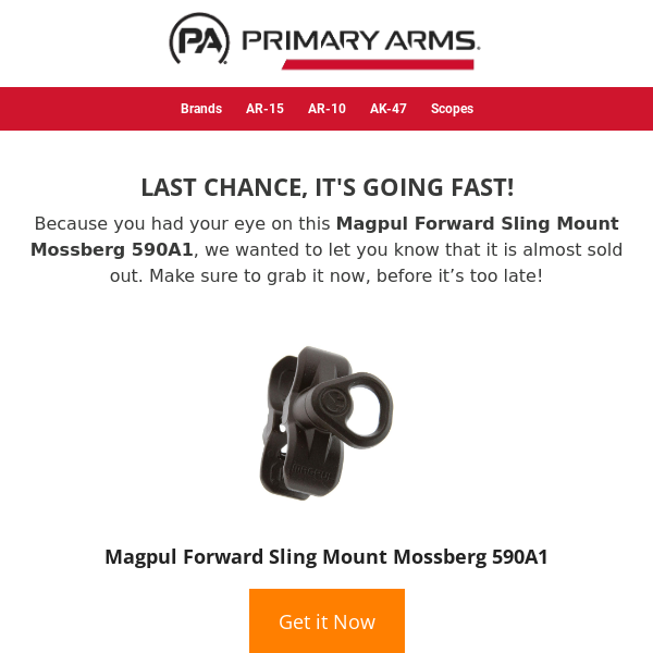 ⚡ It’s almost gone! See if Magpul Forward Sling Mount Mossberg 590A1 is available ⚡