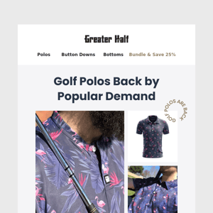 👕 Your favorite polos have returned