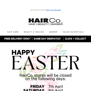 HairCo. Easter Hours 🐰