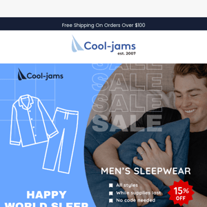 💤World Sleep Week: Men's Pajamas Sale
