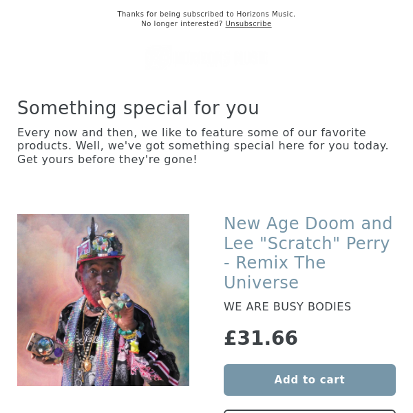 OUT NOW! New Age Doom and Lee "Scratch" Perry - Remix The Universe
