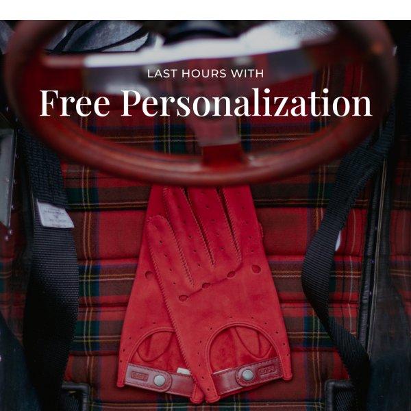 ⏰ LAST HOURS WITH FREE PERSONALIZATION❗ | Café Leather