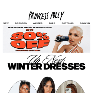 UP NEXT: WINTER DRESSES 💿