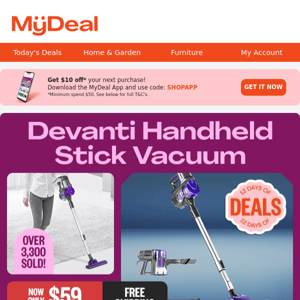 Clean Up Your Act: $59 Stick Vac ✨