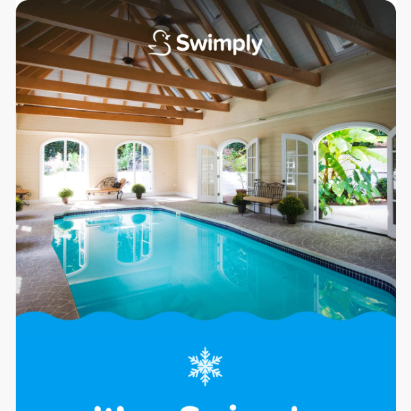 Splash into winter fun with indoor pools, hot tubs & more...